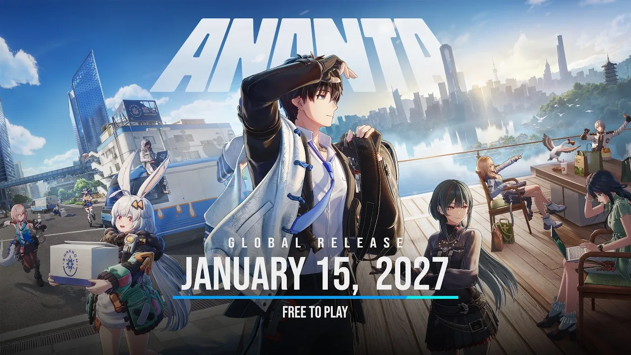 Official ANANTA launch-date trailer thumbnail, credited to NetEase Games and Naked Rain.